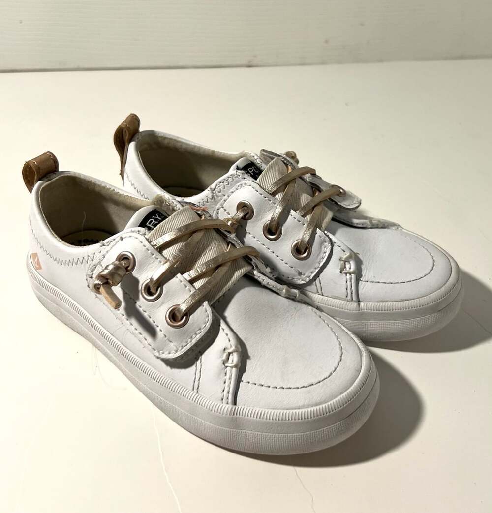 Sperry Kids Girls Crest Vibe Jr Sneaker White Size 9M